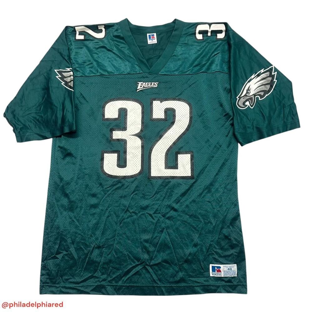 Vintage 1990’s Philadelphia Eagles Russel Athletic NFL Ricky Watters jersey 48